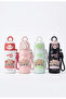 Patterned Children's Water Bottle - 520 Ml. 316L Stainless Steel - 6 Hours Hot with Thermos - Use with Straw - Shotay St-8819 - Wake up - 2