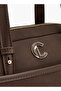 Solid Satchel Bag with Zip Closure - 4