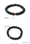 Lava Stone Men's Bracelet |   Grounding & Raw Power |   Natural Stone - 2