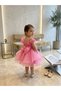 3D Floral Appliqué Detailed Bowknot Baby Girl Special Occasion Evening Dress