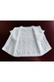 Seamless Hand Knitted 0-6 Months White with Blue Polka Dots Baby Vest - 3