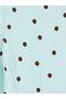 Lcw Kids Blue Crew Neck Polka Dot Girls' Dress - 4