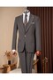 Slim Fit Men's Pointed Collar Jacket Vest Pants Suit Anthracite T20125-08