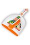 Ranger Clip On Dust Pan & Brush Set, White and Orange