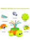 Kids Turtle Water Sprinkler Outdoor Splash Toy Rotating Garden Water Play for Kids 3-8 Years - 5