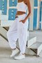 Women's Street Style Wrinkled Sports Baggy Trousers - 6