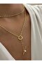 Pearl Detail Crushed Chain Steel Necklace - 2