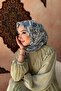 وشاح فيراي ناعم باللون الأزرق - 2