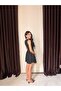 Women's Square Neck Mini Dress - 3