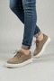 Camel Suede (White Sole) Lace-Up Men's Casual Shoes