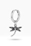 Unisex Silver Color Surgical Steel Dangle Dragonfly Figured Hoop Earring 1 Piece - 2
