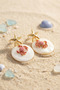 Sea Star and Crab Figured Dangle Earrings - Ebj260725W44551