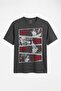 Anime Naruto Kakashi Sasuke Itachi Sharingan Manga Unisex Regular Anthracite Melange T-Shirt