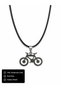 316L Stainless Steel Men's and Women's Necklace with Bicycle Figure – for Cycling Enthusiasts