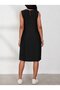 Women's round neck short dress with straps and side buttons - 6