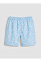 Lcw Swimwear Blue Short Size Patterned Men's Swim Shorts - 7
