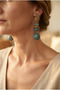 Handmade Decorative Brass Ball and Apparatus Earrings - 5