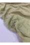 Fringed Linen Fabric - Oil Green Color - 2