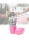 Nail Care Manicure Pedicure Set 4 Pieces Pink Minimal and Durable - 5