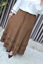 Women's Clothing Plus Size Seersucker Layered Flared Skirt - 6