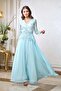 Light Pastel Blue Moroccan Kaftan – ELM M 667 - 4