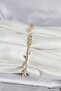 Brass Gold Color Flower Ivy Model Women's Bracelet - 2