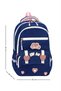 Heart-Themed Multi-Compartment'Kids Bags' Orthopedic School Bag with Cover, Lunch Bag and Pencil Holder, 3-Piece School Bag Set - 2