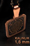 Women's Men's Copper Necklace Thick Square Model with Prayer for Abundance Antiallergic Copper Necklace - 6