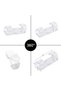 120PCS Transparent Self-Adhesive Cable Clips – Heavy Duty Wire Holders for Cable Management, Strong Sticky Cord Organizers for USB, TV, PC, Car, Home & Office - 6