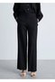 Straight striped trousers