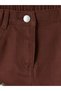 Lcw Kids Brown Girls Gabardine Trousers - 4