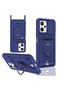 Aconcept Poco X5 5g Case Zuma Silicone with Business Card Holder and Ring (32358) - Navy Blue