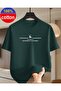 Men's T-Shirt, 100% Cotton, Printed T-Shirt, Deer Pattern, Crew Neck, Short Sleeve, Casual Wear, Modern Design.