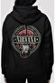 Design Nirvana Rock Metal Music Band Back Printed Unisex Oversize Combed Cotton Hoodie - 3