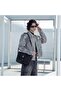 Durable Sling Bag Anti-Theft Water Repellent Durable Stylish Shoulder Bag with Multiple Compartments for Casual/ Daily/ Travel, KB00827, Black - 2