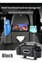 (dq7-Black)Backseat Car Organizer 4-in-1 Car Organizer Back Seat with Cup Holder & Tissue Box Multi-Pocket Car Back Seat Organizer for Phone Drinks Travel & Daily Use