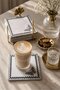 Silver Embroidered Set of 6 Coffee Side Presentation Napkins Dowry Coffee Napkins Velunesa - 5
