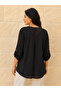 Women's Stonewashed Cotton Fabric Pocketed Fakir Sleeve Shirt - 2