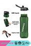 850ml New Collection Medium Size Tritan Water Bottle with Silicone Straw, Measuring Scale, Transparent Body and Hand Strap, Bpa Free, Odor Free - 4