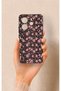 Redmi Note 14 4g Compatible Mini Pink Flower Pattern Silicone Case