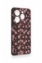 Infinix Hot 40 Pro Compatible Mini Pink Flower Pattern Silicone Case - 2