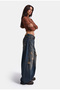 Women's T.Kot Color 10W6-8 Palazzo Fit Super Loose Cut Denim Jeans - 5