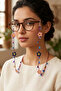 Handmade Papatya Oya Glasses Chain