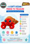 Orbys Hermit Crab Plush Toy, 17 × 11 × 14 cm Soft Ocean Stuffed Animal with Spotted Shell and Blue Eyes, Cuddly Gift for Babies and Kids, 0+ Months - 6