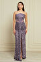 Luna Payetli Maxi Elbise - 2