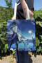 Xiao Genshin Impact V1 Double-Sided Canvas Print Tote Bag Anime Bag