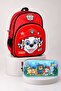 X Dekomus Licensed Marshall 35 cm Small Size Kindergarten Bag and Pen Bag Set