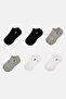 Men 6 Pairs Embroidered Logo Low Cut Socks, Multicolor - 3