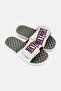 Men Detroit Pistons Bar Logo Slip On Slides, White - 2