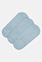 Kids Boy 3 Pairs Heather Ankle Socks, Heather Blue